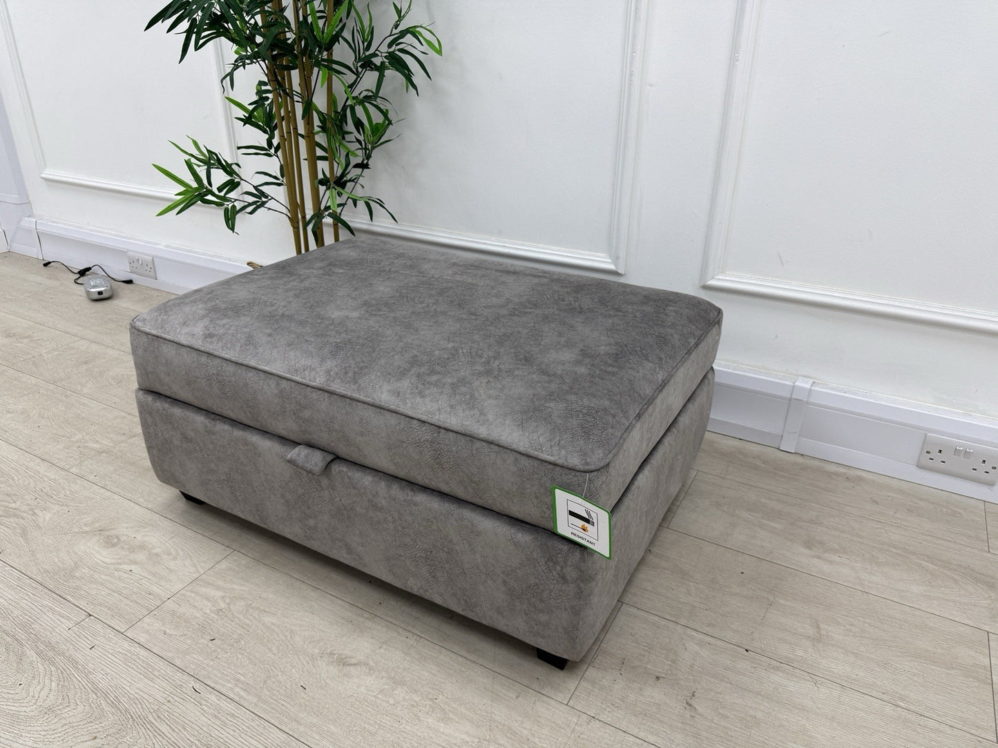 DFS Cherished Storage Footstool In Grey