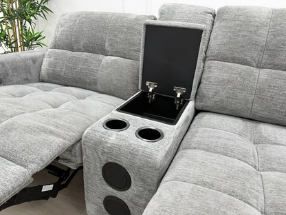 DFS Steller Motion Recliner Corner Sofa In Grey Mist