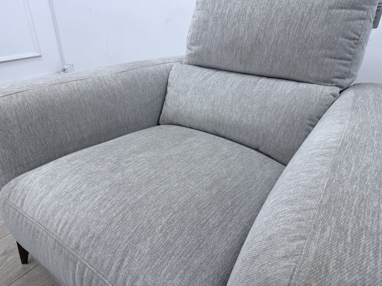 DFS San Mateo Power Recliner Armchair In Fresno Ivory Fabric