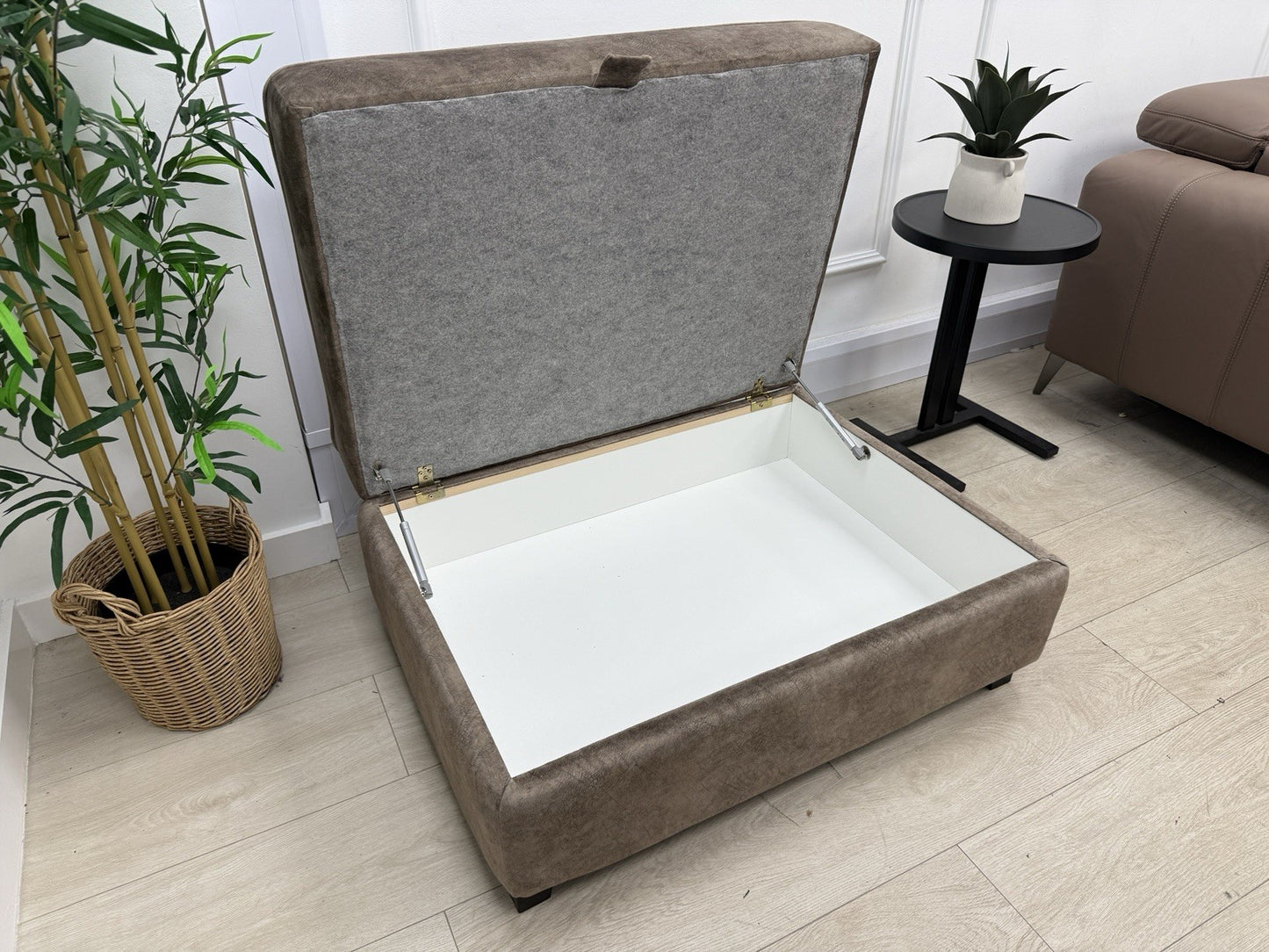 DFS Cherished Storage Footstool In Chocolate