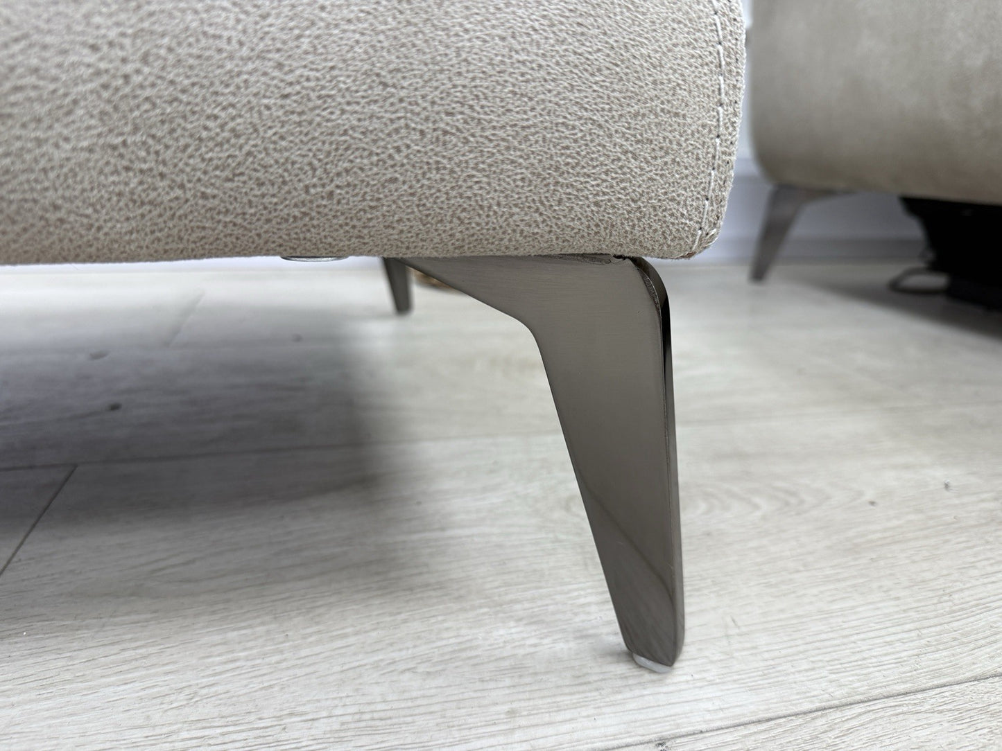 DFS San Mateo Footstool In Arizona Stone Fabric