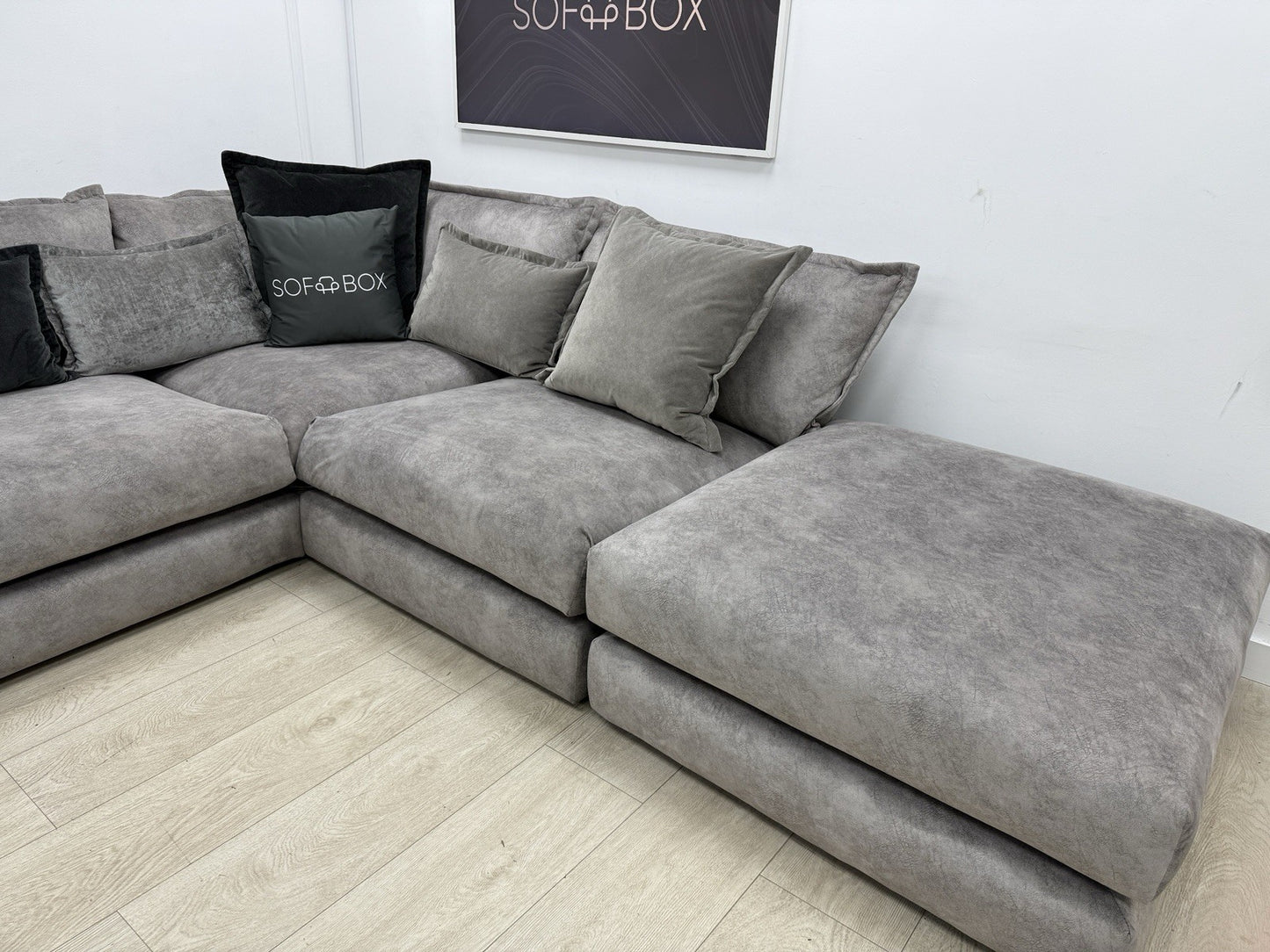 DFS Devine Corner Sofa In Grey