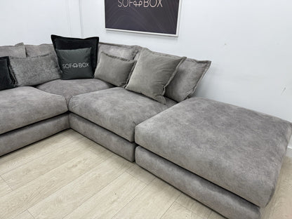 DFS Devine Corner Sofa In Grey