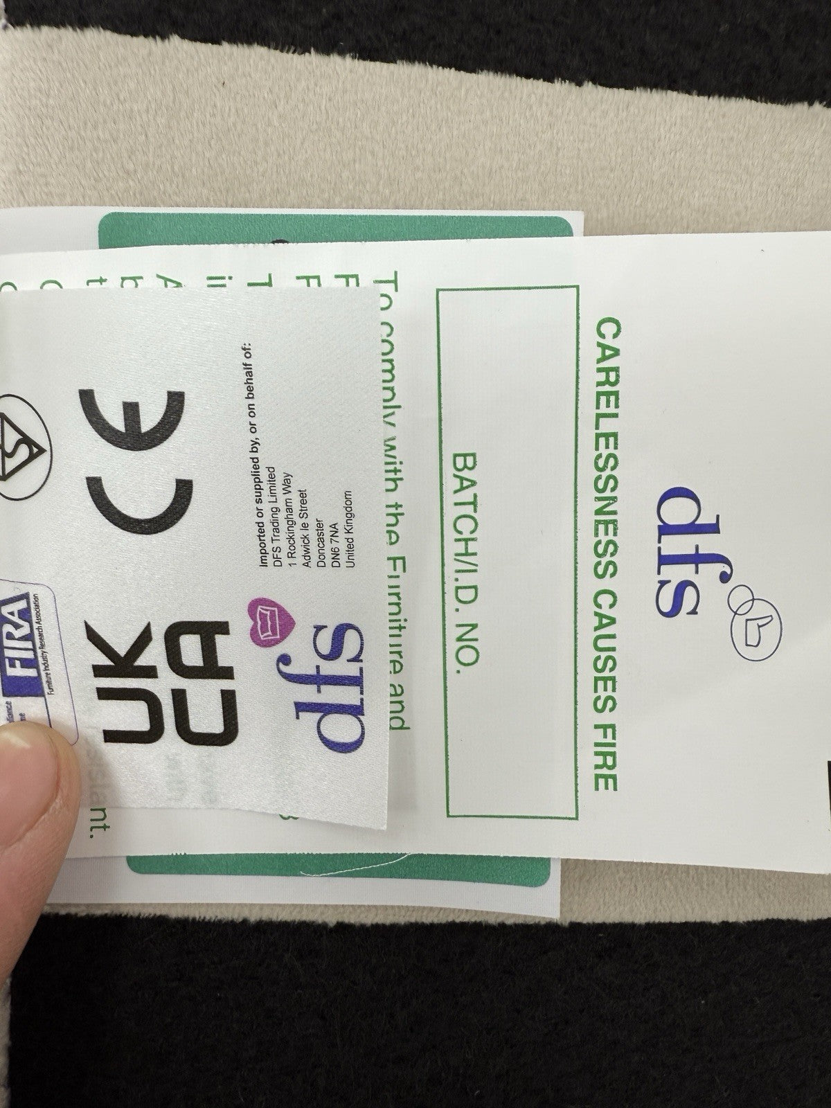 DFS Lovise XL Corner Sofa In Cream Velvet