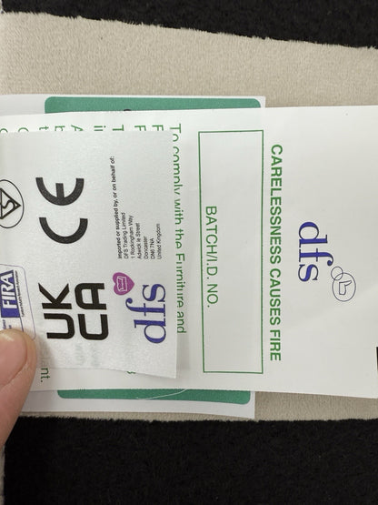 DFS Lovise XL Corner Sofa In Cream Velvet