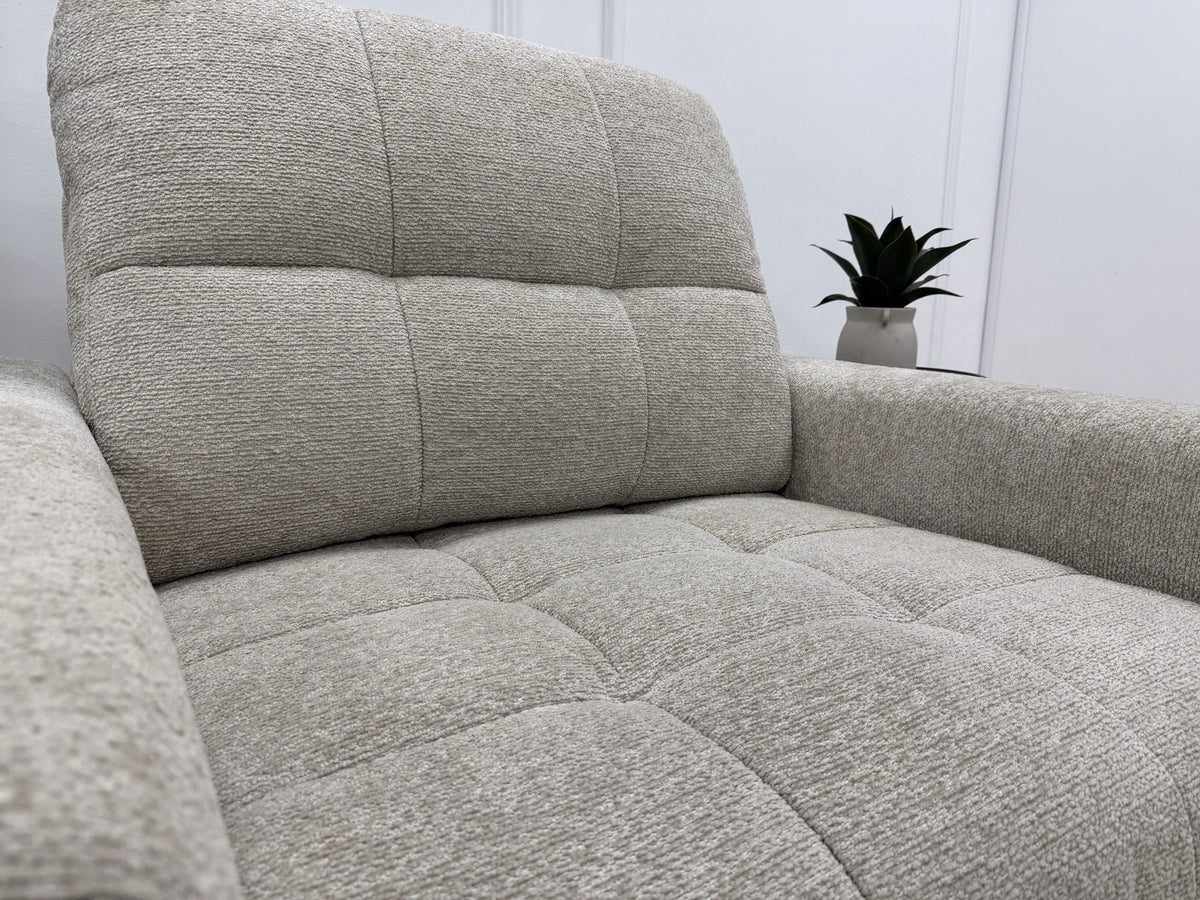 DFS Una Power Slider Chair In Oyster Fabric
