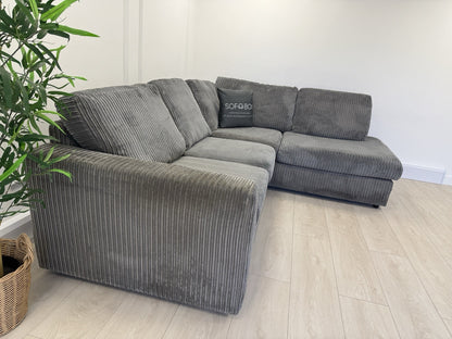 DFS Heydon Corner Sofa In Charcoal Grey