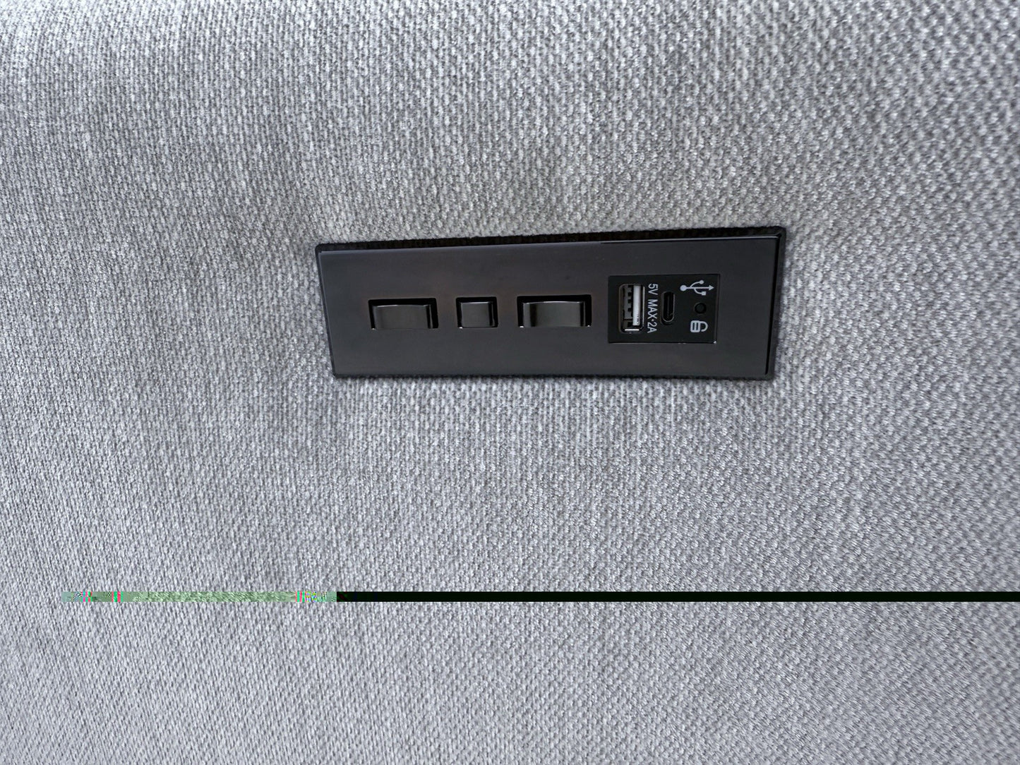 DFS San Mateo Power Recliner Armchair In Fresno Ivory Fabric