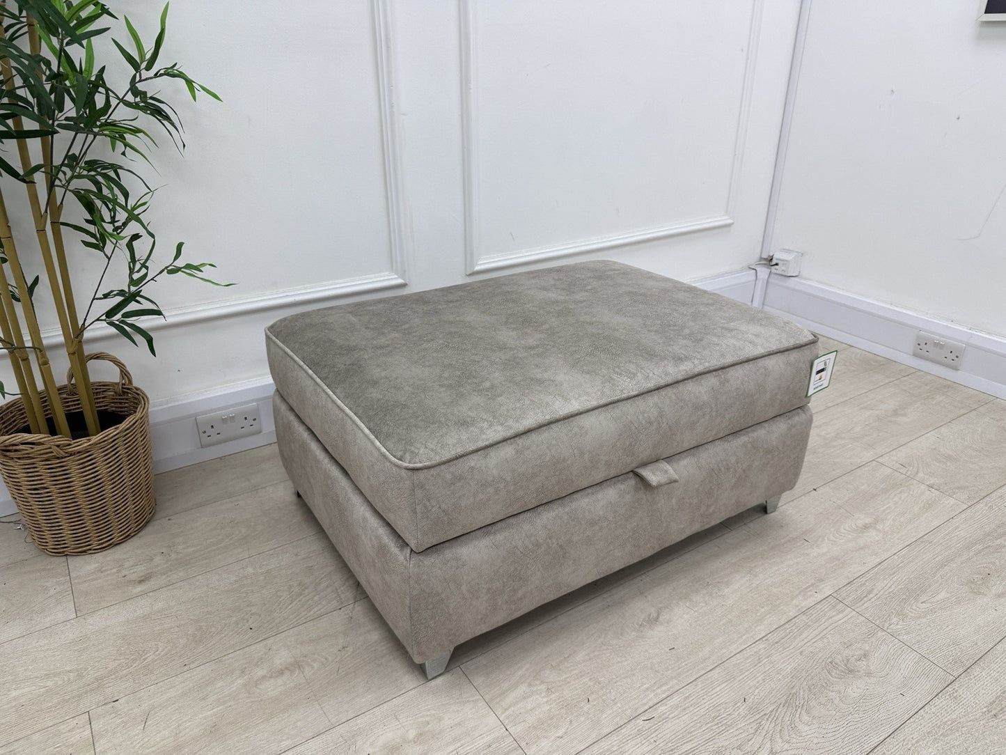 DFS Cherished Storage Footstool In Oatmeal