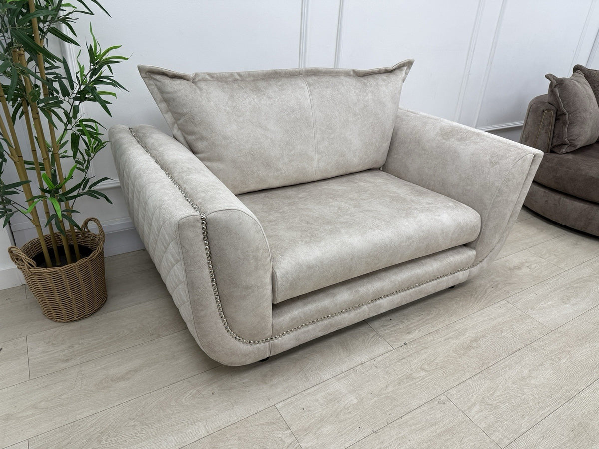 DFS Lavencia Cuddle Chair In Cream Fabric