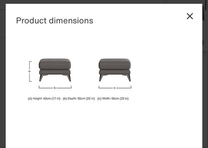 Furniture Village Contempo Power Recliner Corner Sofa &amp; Footstool Grey Leather