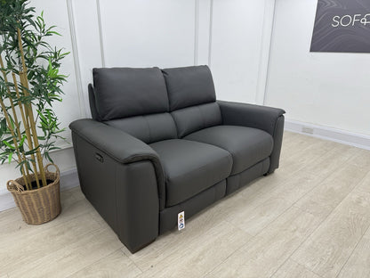 DFS Arwen Power Recliner 2 Seater Sofa In Shadow Borelli Leather