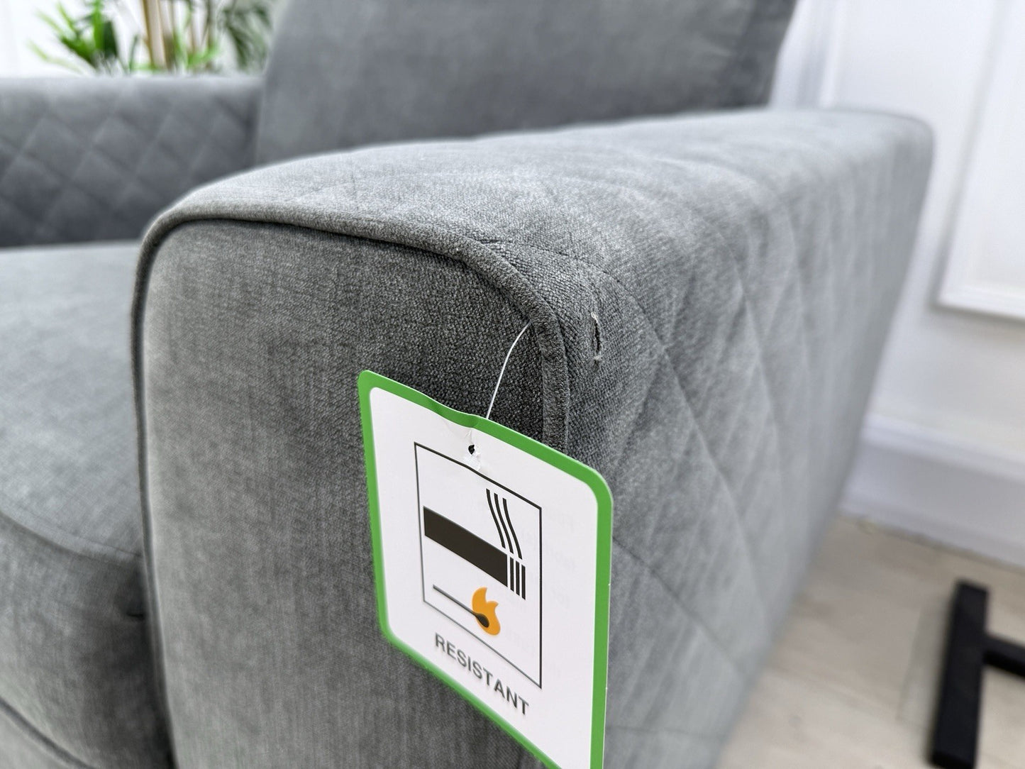DFS Horace / Orka Power Recliner Chair In Graphite Fabric