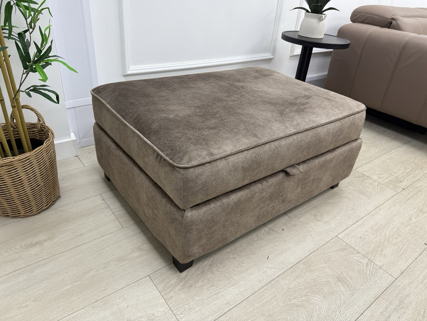 DFS Cherished Storage Footstool In Chocolate