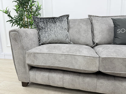 DFS Cherished Corner Sofa In Grey LHF