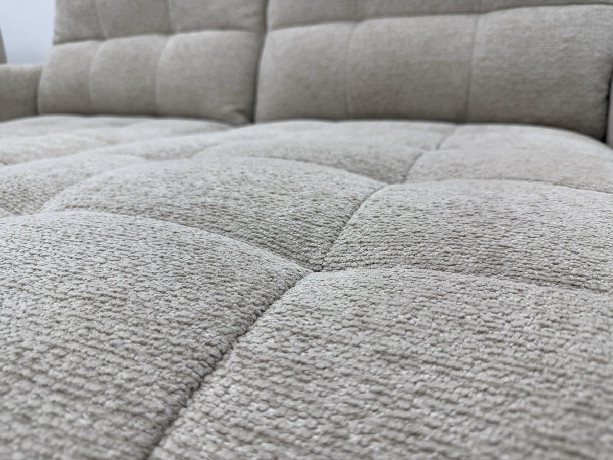 DFS Una Power Slider 3 Seater Sofa In Roma Oyster Fabric