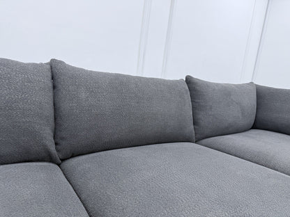 Sofology Marble Arch Corner Sofa In Charcoal Bouclé Fabric