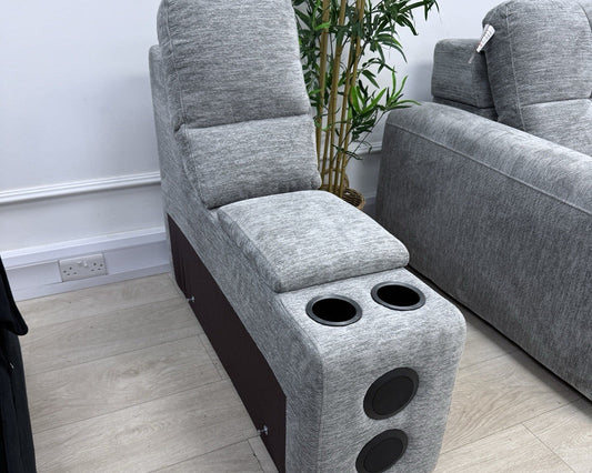 DFS Steller Storage Speaker Console Unit In Mist Grey