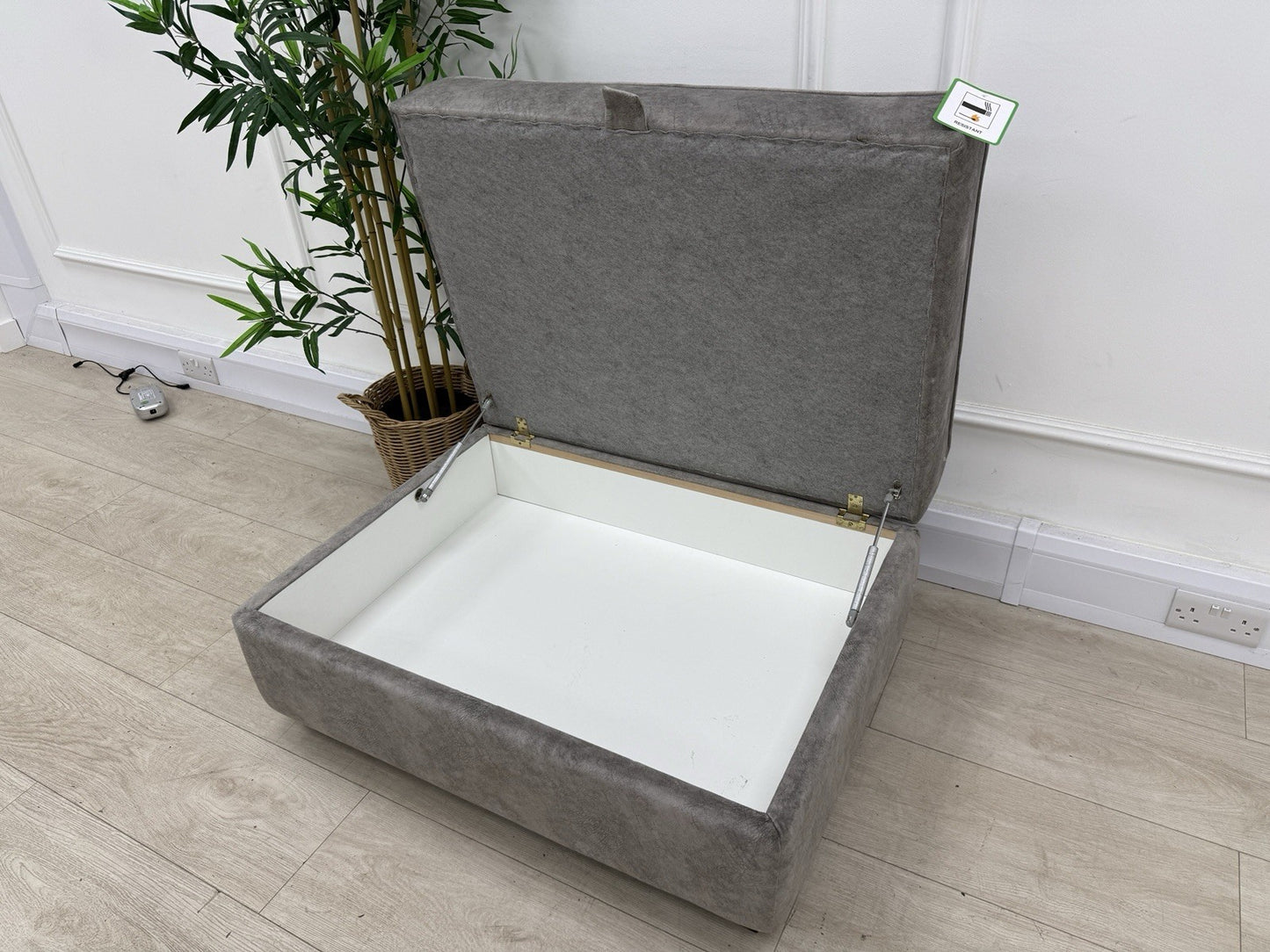 DFS Cherished Storage Footstool In Grey