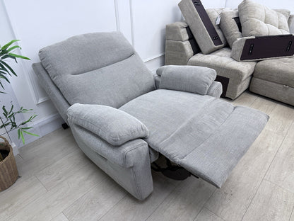 La-Z-Boy New Tamla Power Recliner Chair In Grey Fabric
