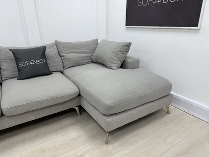 Sofology Cedar Corner Sofa In Light Grey