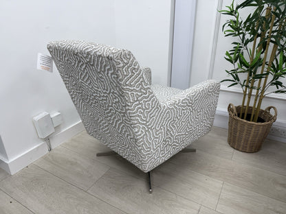Sofology Majestic Swivel Accent Chair In Camino Truffle