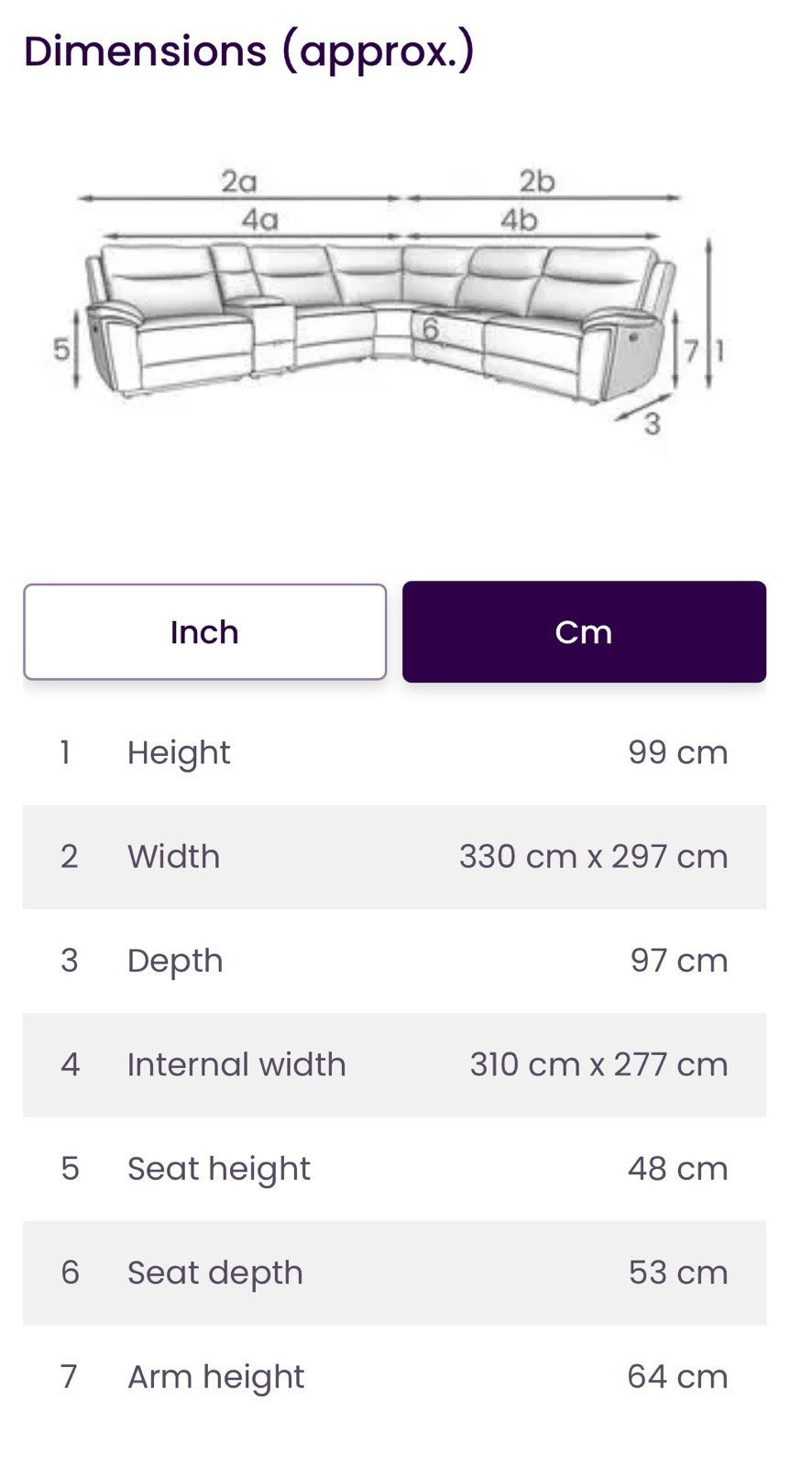 DFS Trek Power Recliner Corner Sofa In Grey
