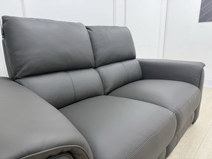 DFS Arwen Power Recliner 2 Seater Sofa In Shadow Borelli Leather