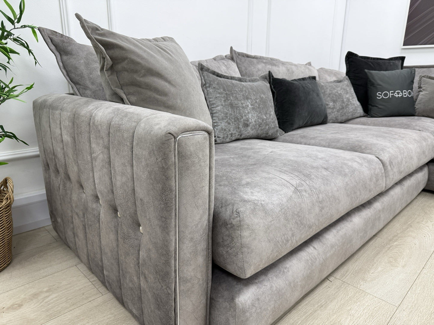 DFS Devine Corner Sofa In Grey