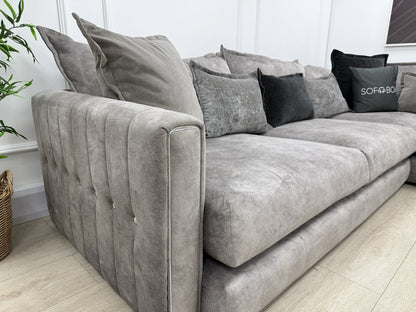 DFS Devine Corner Sofa In Grey