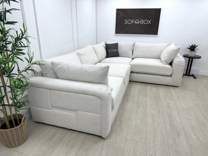Sofology The Westwood Corner Sofa In Ecru Boucle Fabric