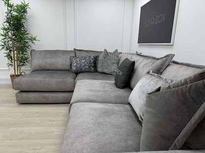 DFS Devine Corner Sofa In Light Grey