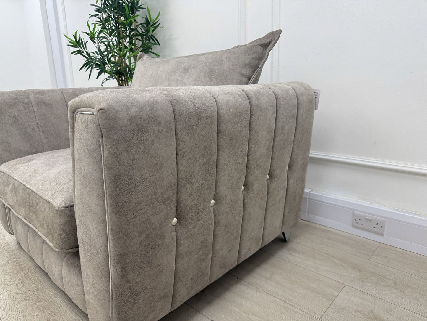 DFS Cherished Armchair In Oatmeal Fabric