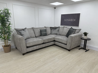 DFS Cherished Corner Sofa In Grey LHF