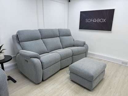 G Plan Kingsbury 3 Seater Curved Sofa & Chair Set Recliner/Lumbar/Headrest