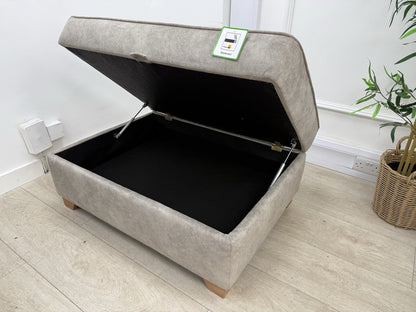 DFS Cherished Storage Footstool In Oatmeal
