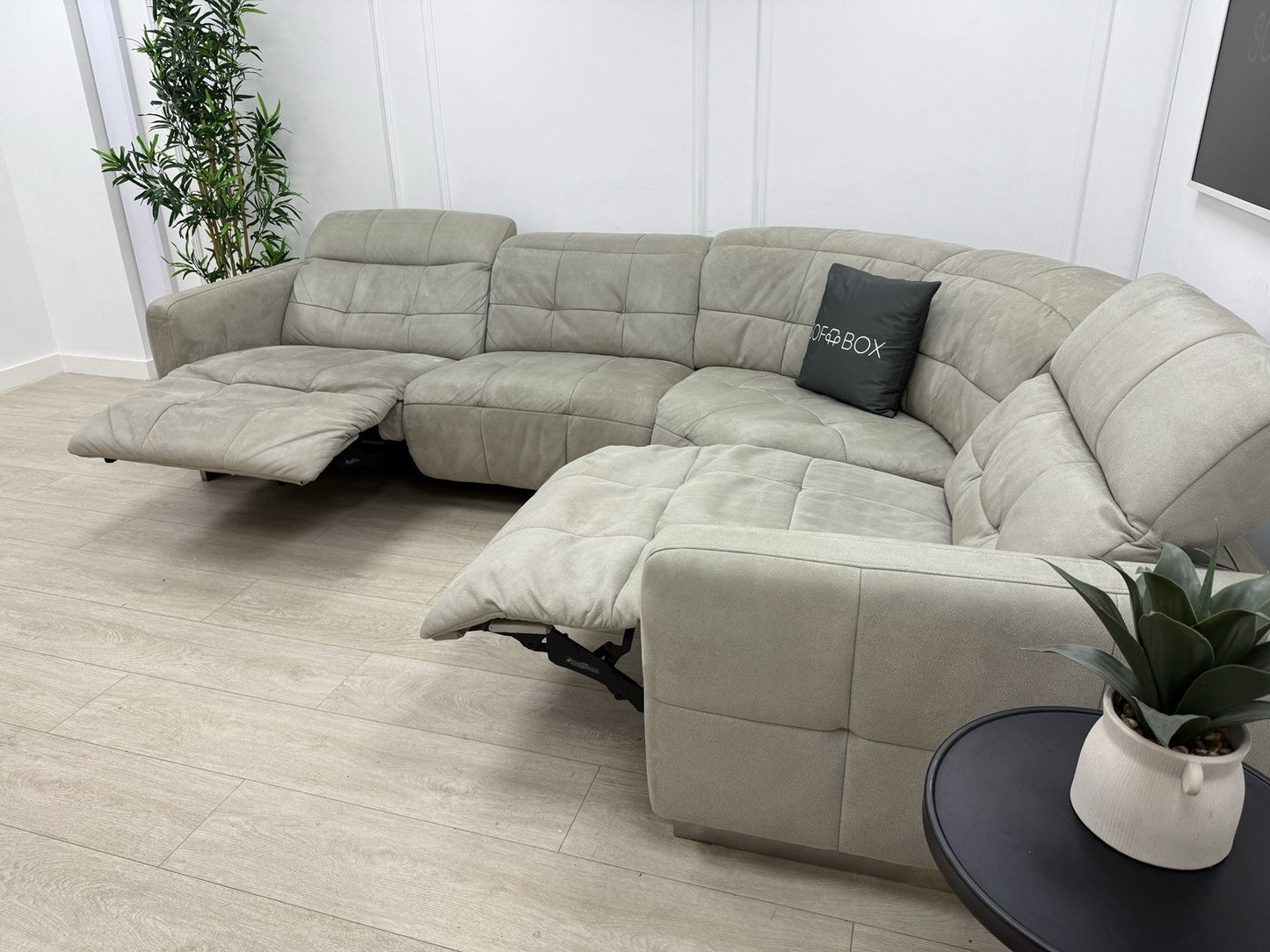 Sofology Marmont Corner Recliner Sofa In Cream