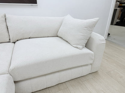 Sofology The Westwood Corner Sofa In Ecru Boucle Fabric