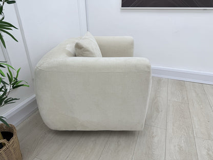 Sofology Nuvole Fabric Chair in Ivory