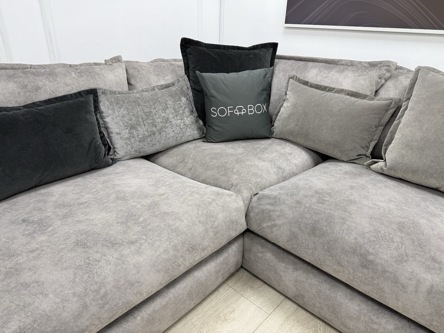 DFS Devine Corner Sofa In Grey