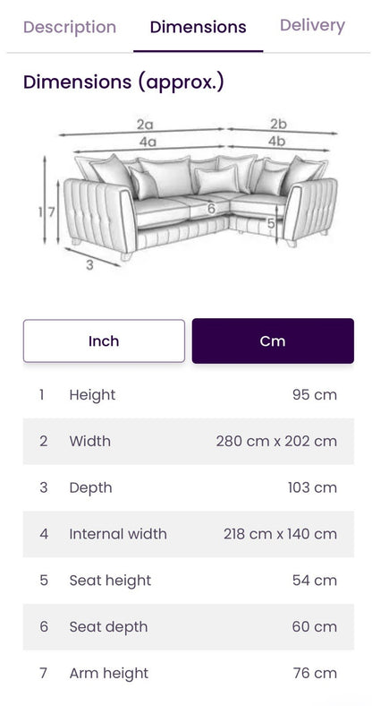 DFS Cherished Corner Sofa In Grey LHF
