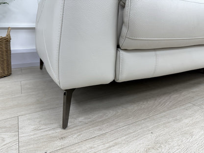 DFS Caldo 3 Seater Power Recliner Sofa In Fossil Leather