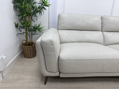 DFS San Antonio 3 Seater Power Recliner Heated Sofa In Fossil Leather