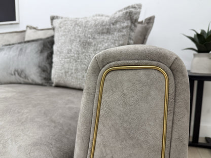 DFS Devine Corner Sofa In Oatmeal Fabric