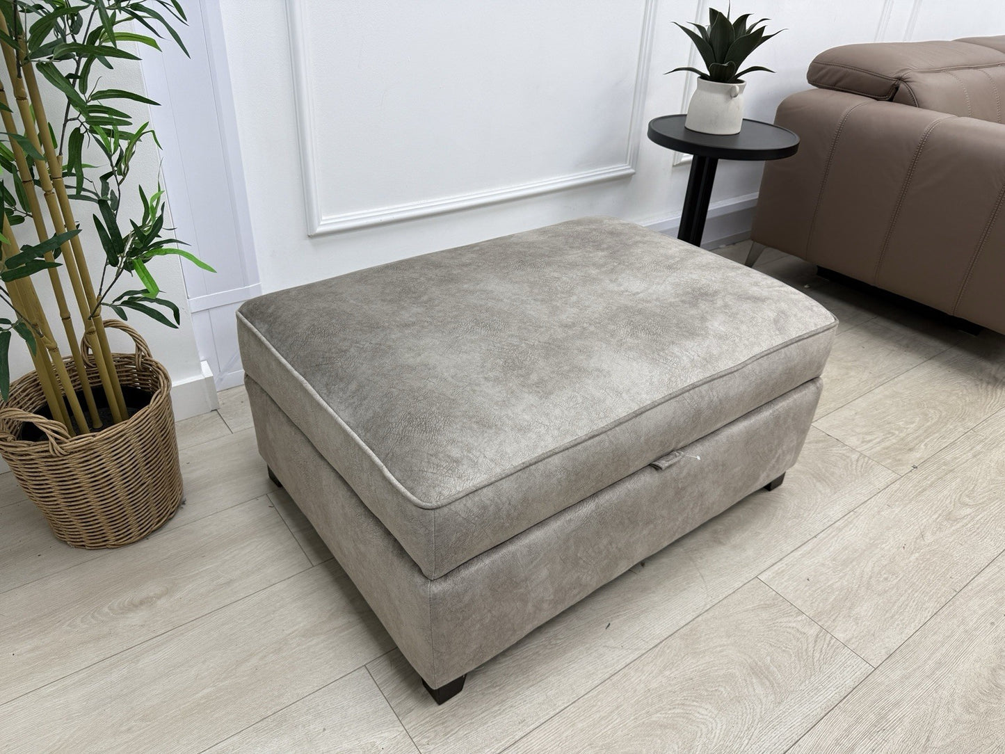 DFS Cherished Storage Footstool In Oatmeal