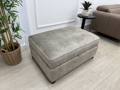 DFS Cherished Storage Footstool In Oatmeal
