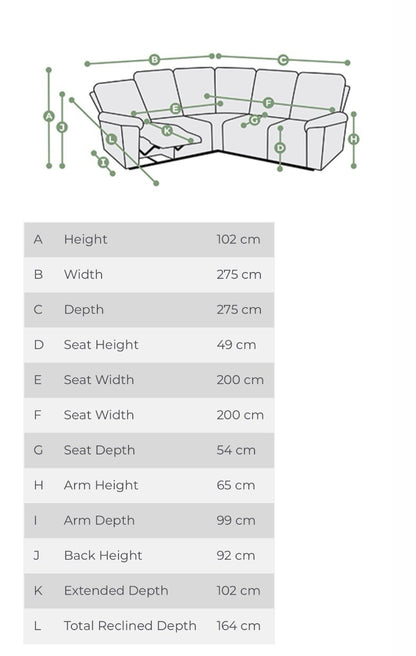 Oak Furnitureland Goodwood Power Recliner Corner Sofa In Plush Charcoal Fabric