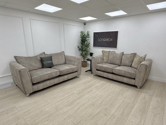 DFS Cherished 3 & 2 Seater Sofa Set In Oatmeal