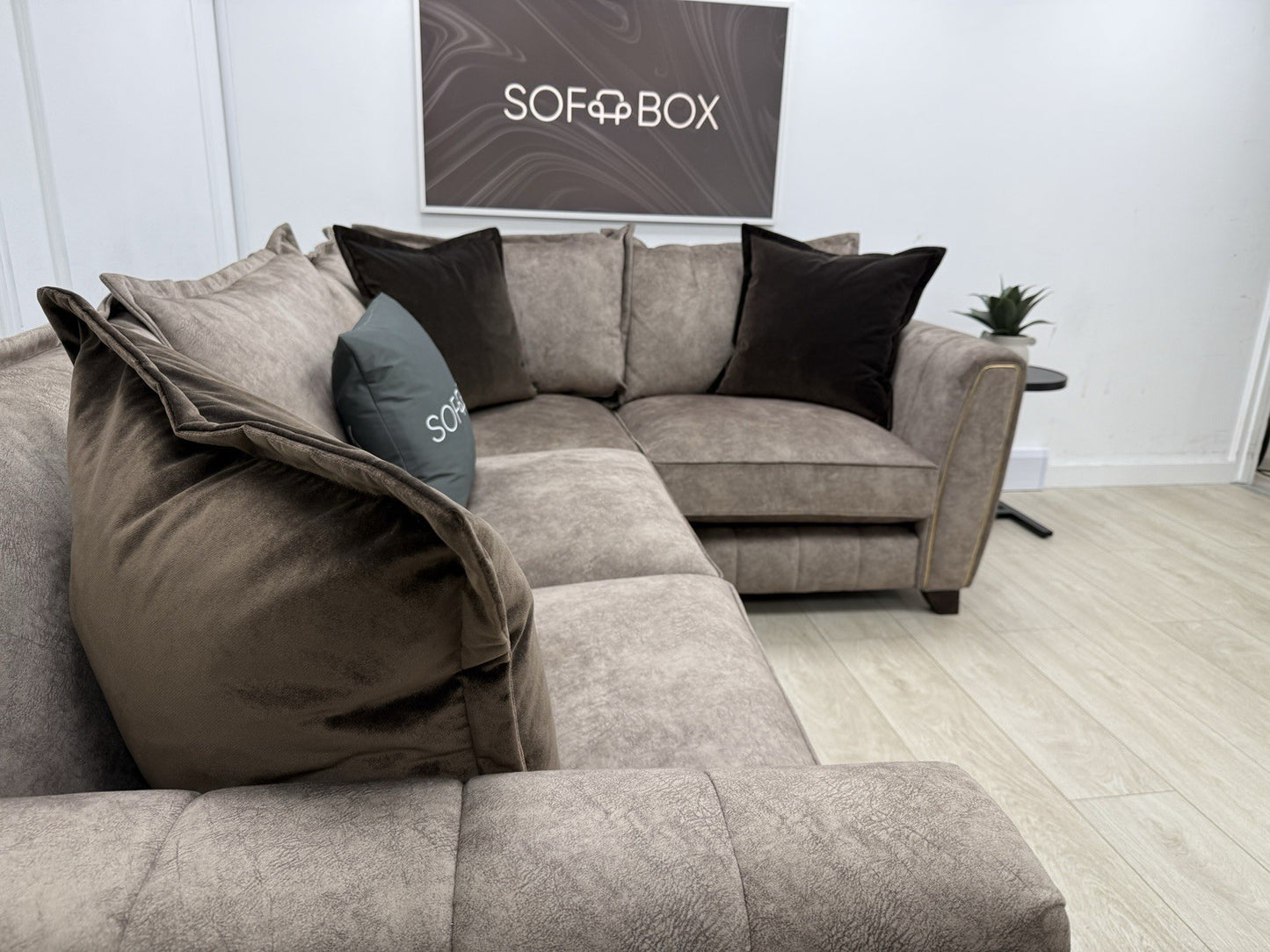 DFS Cherished Corner Sofa In Chocolate LHF