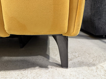 DFS Torren Power Storage Arm Recliner Chair In Mustard